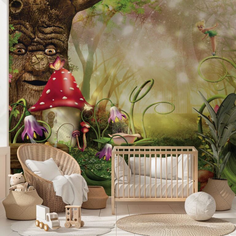 Enchanted Forest Fairy Kids Room Wall Mural