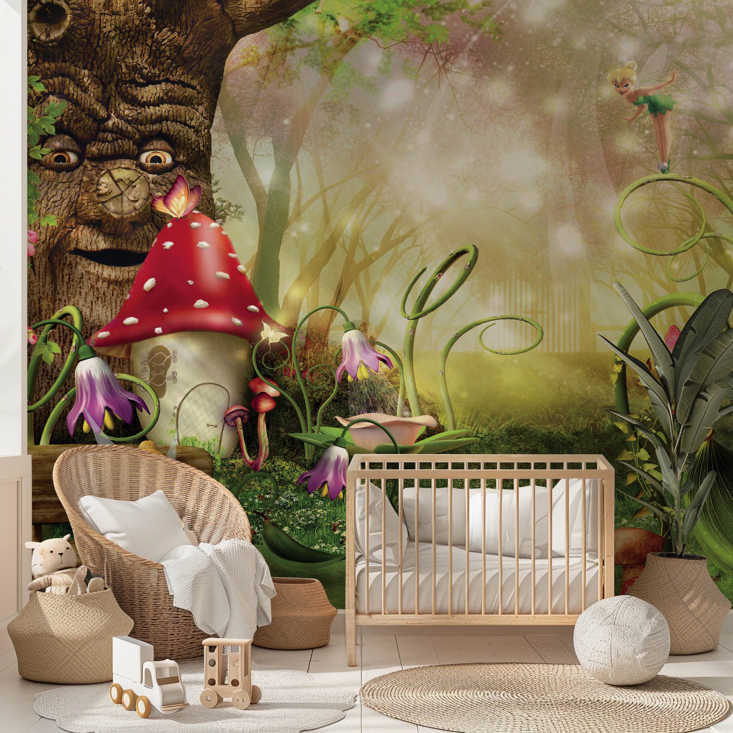 Enchanted Forest Fairy Kids Room Wall Mural