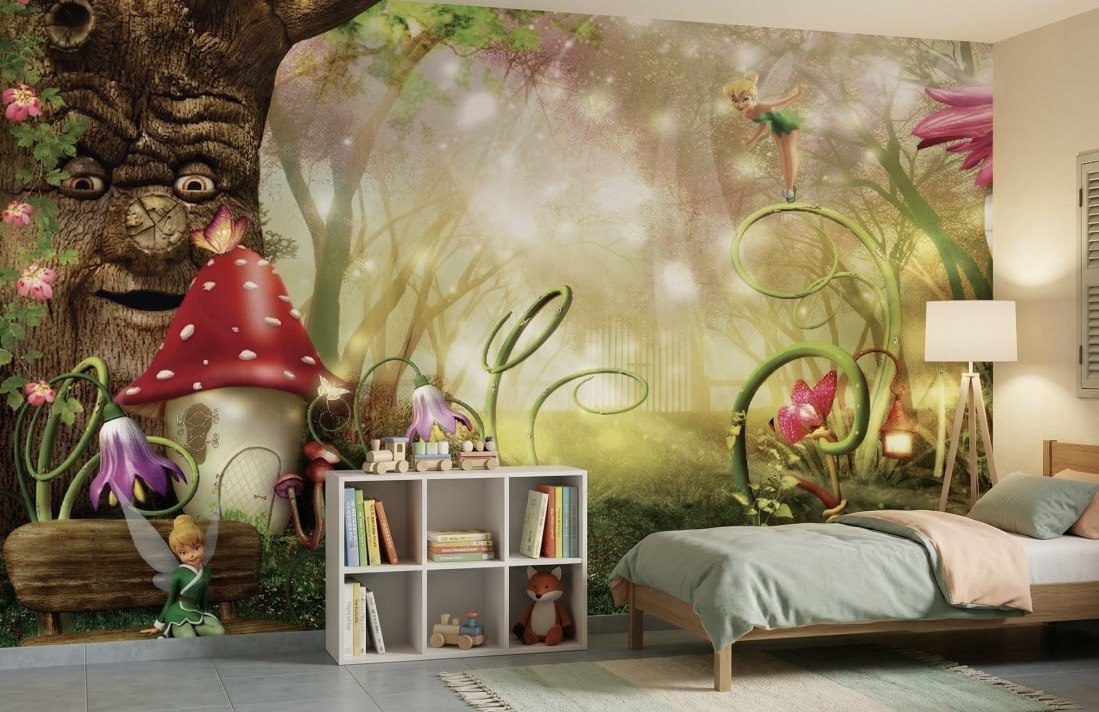 Enchanted Forest Fairy Kids Room Wall Mural