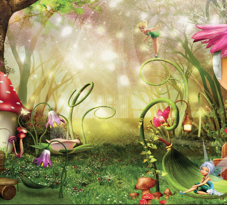 Enchanted Forest Fairy Kids Room Wall Mural