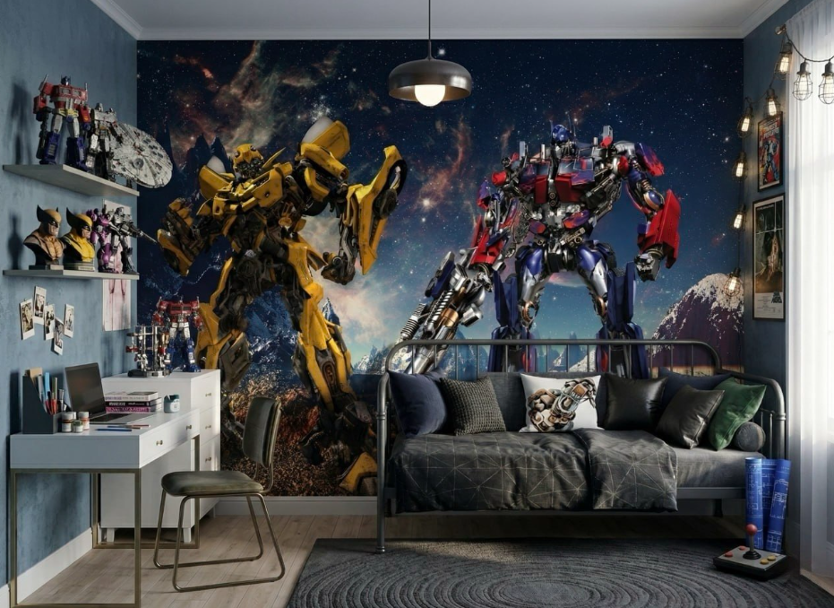 Transformers Robots Kids Room 3D Wall Mural