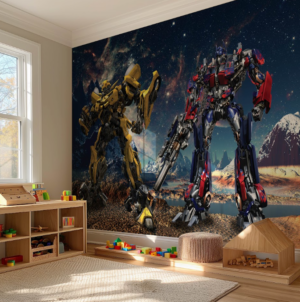 Transformers Robots Kids Room 3D Wall Mural